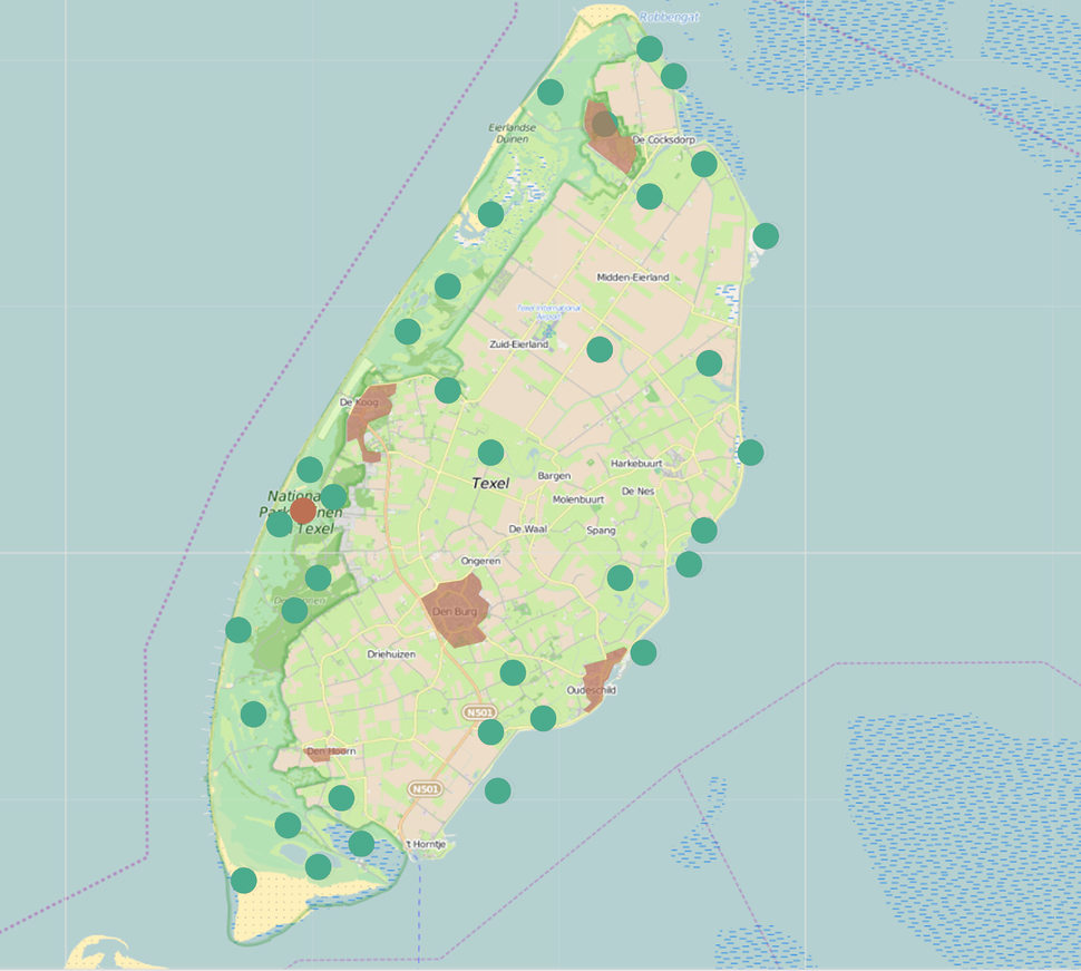 Main cities and tourist attraction points