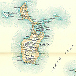 Old map of Samsoe